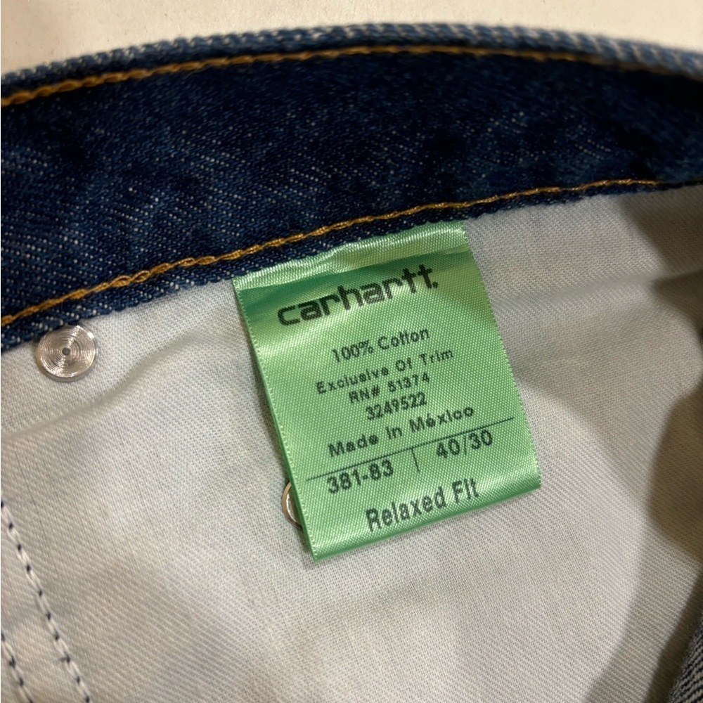 Carhartt Blue Relaxed Jeans with Durable Denim - Picture 4 of 4